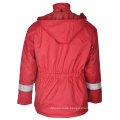 Breathable Winter wasserdichte hohe Sichtbarkeit Softshell Jacke / wasserdichte Jacke mit Kapuze